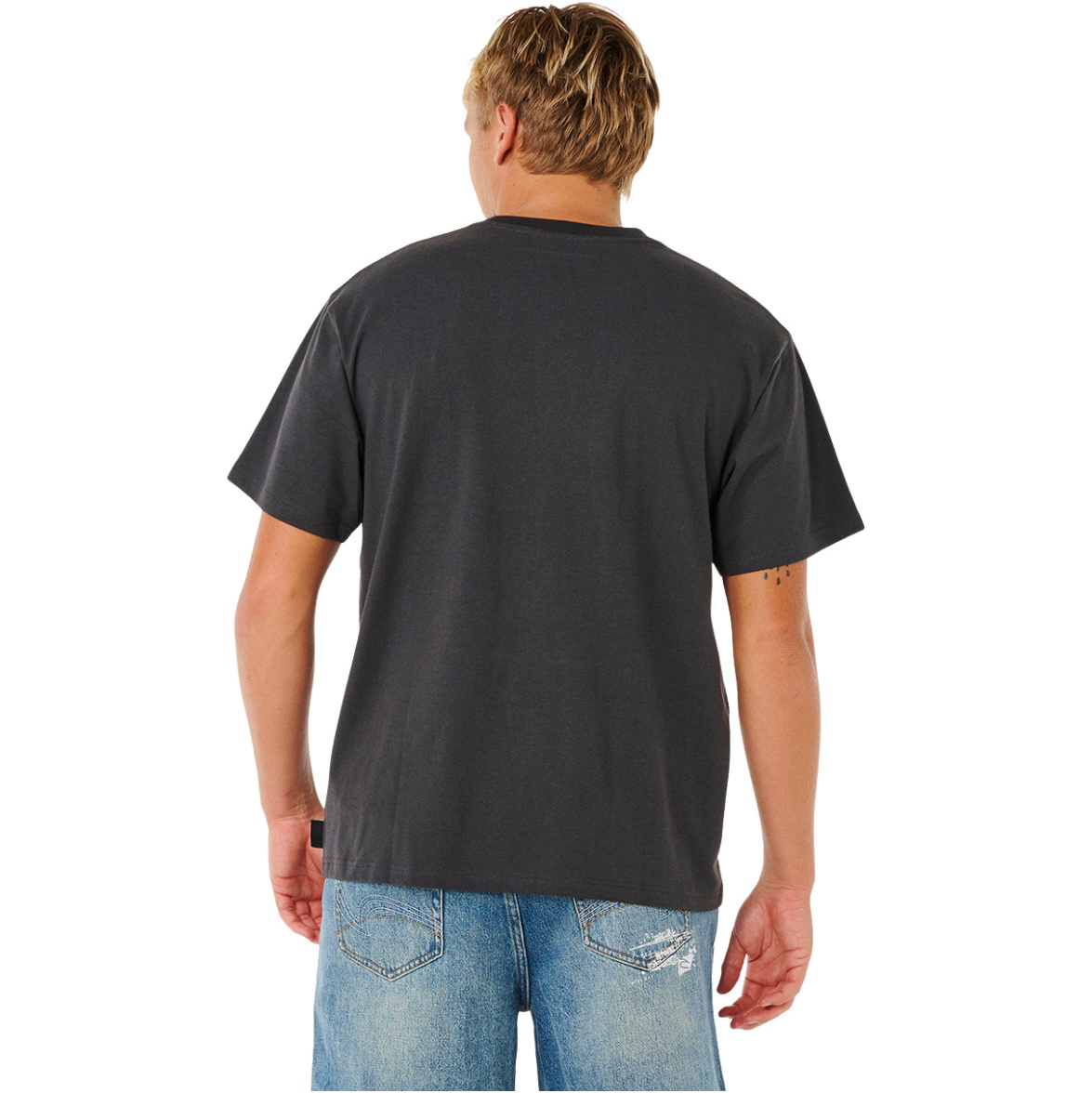 2026 Rip Curl Da Uomo Medina Inner Vision Spray Tee 0XEMTE - Washed Black